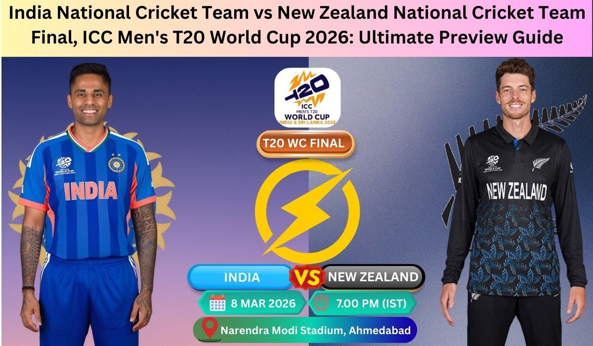 India vs New Zealand T20 World Cup 2026 Final: Match Preview, Key Players and Predictions